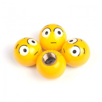 4Pcs/lot Universal Wheel Tire Valve Caps Car Motorcycle Bicycle Air Cover Auto Airtight Stems Cover For Emoji BMW VW Accessories