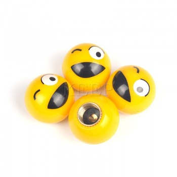 4Pcs/lot Universal Wheel Tire Valve Caps Car Motorcycle Bicycle Air Cover Auto Airtight Stems Cover For Emoji BMW VW Accessories