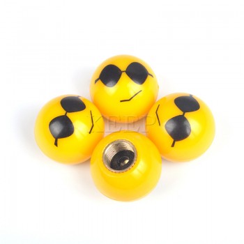 4Pcs/lot Universal Wheel Tire Valve Caps Car Motorcycle Bicycle Air Cover Auto Airtight Stems Cover For Emoji BMW VW Accessories