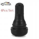 4pcs Auto TR412 Tire Valve Stems Short Black Rubber Tyre Tubeless Snap-in Vavle Wheels Tires Parts