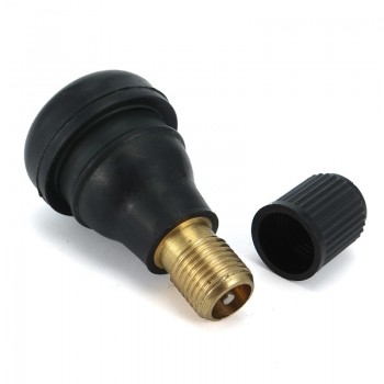 4pcs Auto TR412 Tire Valve Stems Short Black Rubber Tyre Tubeless Snap-in Vavle Wheels Tires Parts