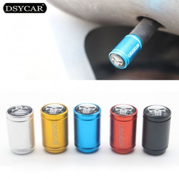 DSYCAR 4Pcs/lot Universal Car Moto Bike Tire Wheel Valve Cap Dust covers Car Styling for Fiat Audi Ford Bmw VW Honda opel toyota