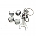 Car Wheel Tire Valve Caps with For Mitsubishi ASX Lancer Pajero Outlander Car Badge Emblem Keyring amp; Tyre Valve Caps Set 4pcs