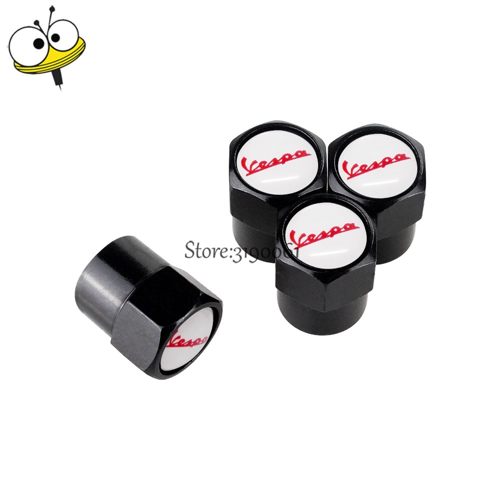 Car Accessories Rim Sticker Wheel Tire Valve Stem Caps Cover For Vespa Piaggio Beverly LX50 LX150 Primavera 946 Scooter 180ss