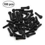 100pcs Car Trunk Tubeless Tyre Valve Stem TR414 Rubber Tire Valve Cap Zinc Alloy Rubber Auto Tire Stem Caps Car Accessories