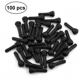 100pcs Car Trunk Tubeless Tyre Valve Stem TR414 Rubber Tire Valve Cap Zinc Alloy Rubber Auto Tire Stem Caps Car Accessories
