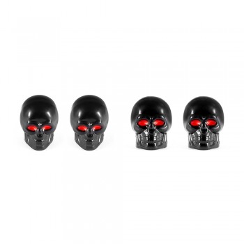 DSYCAR 4Pcs/lot Universal Skull Car Moto Bike Tire Wheel Valve Cap Dust cover Car Styling for Fiat Audi Ford Bmw toyota Honda VW