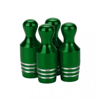 Car-styling AUTO 4x Aluminum Bullet  Car Truck Cover Bowling  Tire Rim Valve Wheel Stem Caps August3