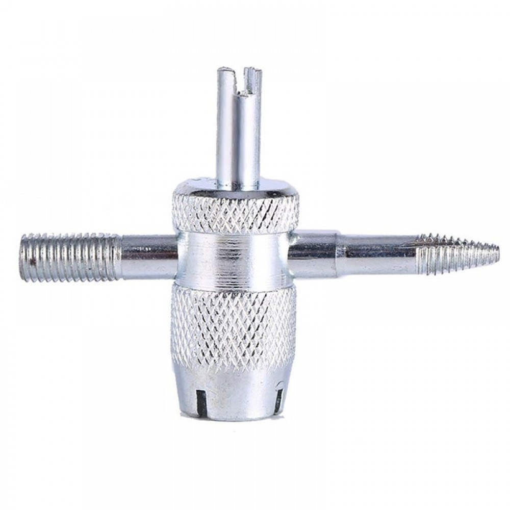 1Pcs 4-in-1 tire valve stem removal tool auto repair valve stem puller tire repair tool valve core removal tool motorcycle tire