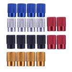 VODOOL 4Pcs/set Aluminum Auto Bicycle Car Tire Valve Caps Dust Covers Wheel Air Stems Cover Tyre Airtight Rims Accessories New