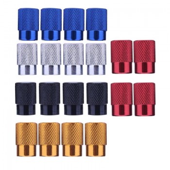 VODOOL 4Pcs/set Aluminum Auto Bicycle Car Tire Valve Caps Dust Covers Wheel Air Stems Cover Tyre Airtight Rims Accessories New
