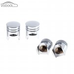4Pcs Universal Silver Car Wheel Tire Valve Stem Caps Automobiles Tyre Dust Covers Lid Truck Bike Motorcycle ATV Auto Accessories
