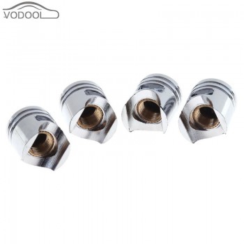 4Pcs Universal Silver Car Wheel Tire Valve Stem Caps Automobiles Tyre Dust Covers Lid Truck Bike Motorcycle ATV Auto Accessories