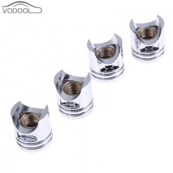 4Pcs Universal Silver Car Wheel Tire Valve Stem Caps Automobiles Tyre Dust Covers Lid Truck Bike Motorcycle ATV Auto Accessories