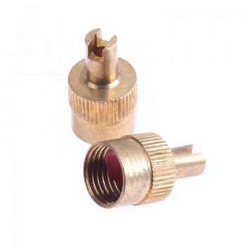 Car Motorcycle 10Pcs Copper Slotted Head Valve Stem Cap for Schrader Valve Wheel Tyre Tire Valvol Lid Dust Cover Auto Accessory