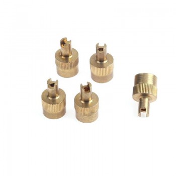 Car Motorcycle 10Pcs Copper Slotted Head Valve Stem Cap for Schrader Valve Wheel Tyre Tire Valvol Lid Dust Cover Auto Accessory