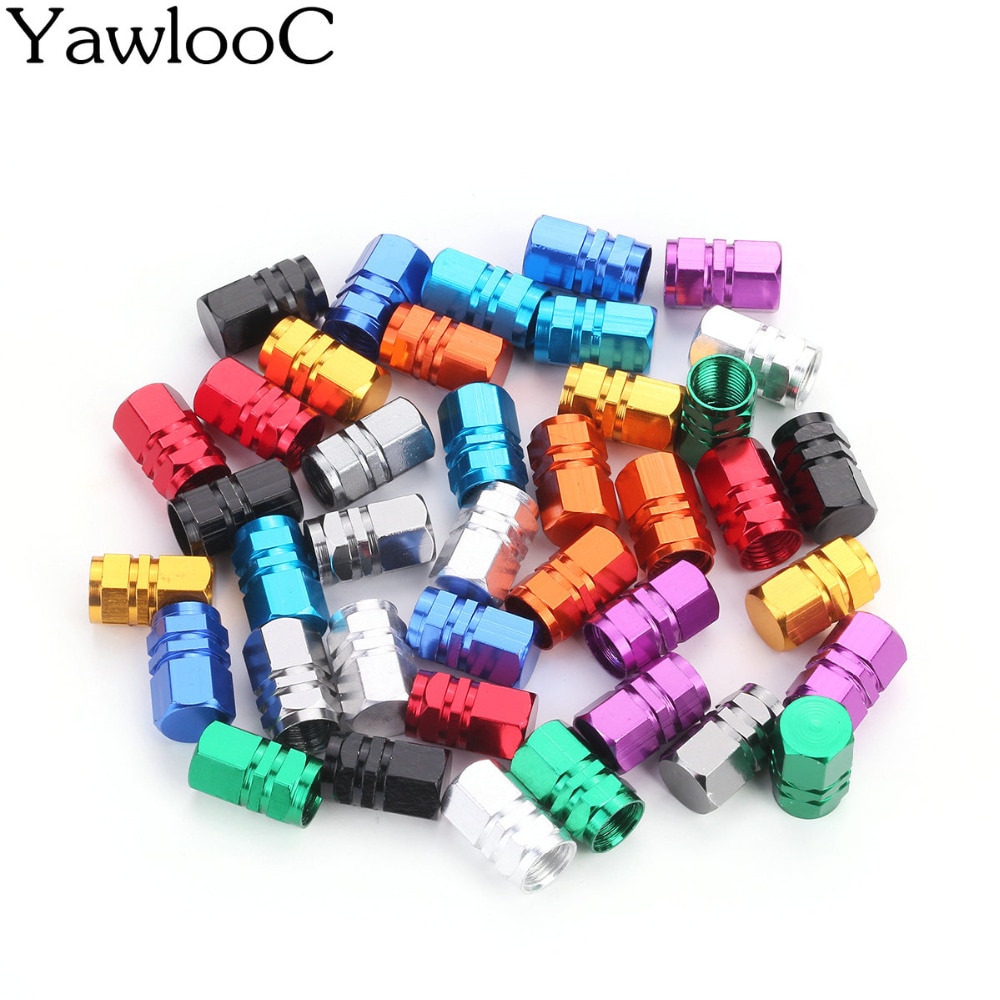 4 pc/lot Universal Aluminum Car Truck Bike Motorcycle Tyre Tire Valve Core Caps Wheel Valve Stem Cap Dust Cover CT223
