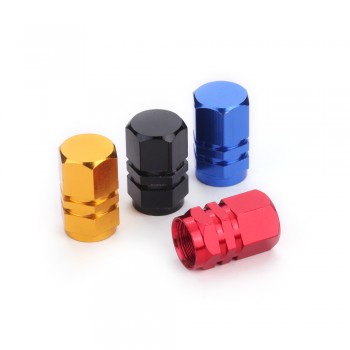 4 pc/lot Universal Aluminum Car Truck Bike Motorcycle Tyre Tire Valve Core Caps Wheel Valve Stem Cap Dust Cover CT223