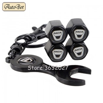 4 pcs Car Accessories Anti-theft Wheel Tyre Tire Air Valve Stem Cap For Dacia 1309 1410 Sandero Duster Logan 1300 1310