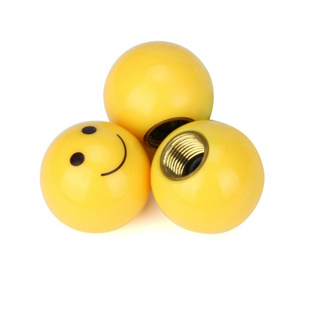 4pcs Tire Air Valve Cap Tyres Wheel Dust Stems Smile Face Caps Bolt In Type Ventil Valve For Auto Car Truck Motorcycle tires new