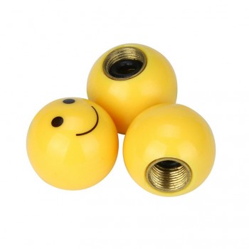 4pcs Tire Air Valve Cap Tyres Wheel Dust Stems Smile Face Caps Bolt In Type Ventil Valve For Auto Car Truck Motorcycle tires new