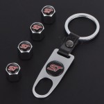 Fashion Car Tire Valve Cap Tyre Air Stems Caps Auto Dustproof Nut Cover For Ford S MAX Focus 2012 mk2 3 4 ST Emblem Styling