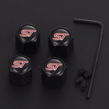 Fashion Car Tire Valve Cap Tyre Air Stems Caps Auto Dustproof Nut Cover For Ford S MAX Focus 2012 mk2 3 4 ST Emblem Styling