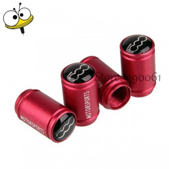 Car Accessories Auto  Wheel Tire Valve Stems Caps For 500 Logo For FIAT ABarth Panda 500 500L 500C Punto Bravo Stilo Siena Tipo