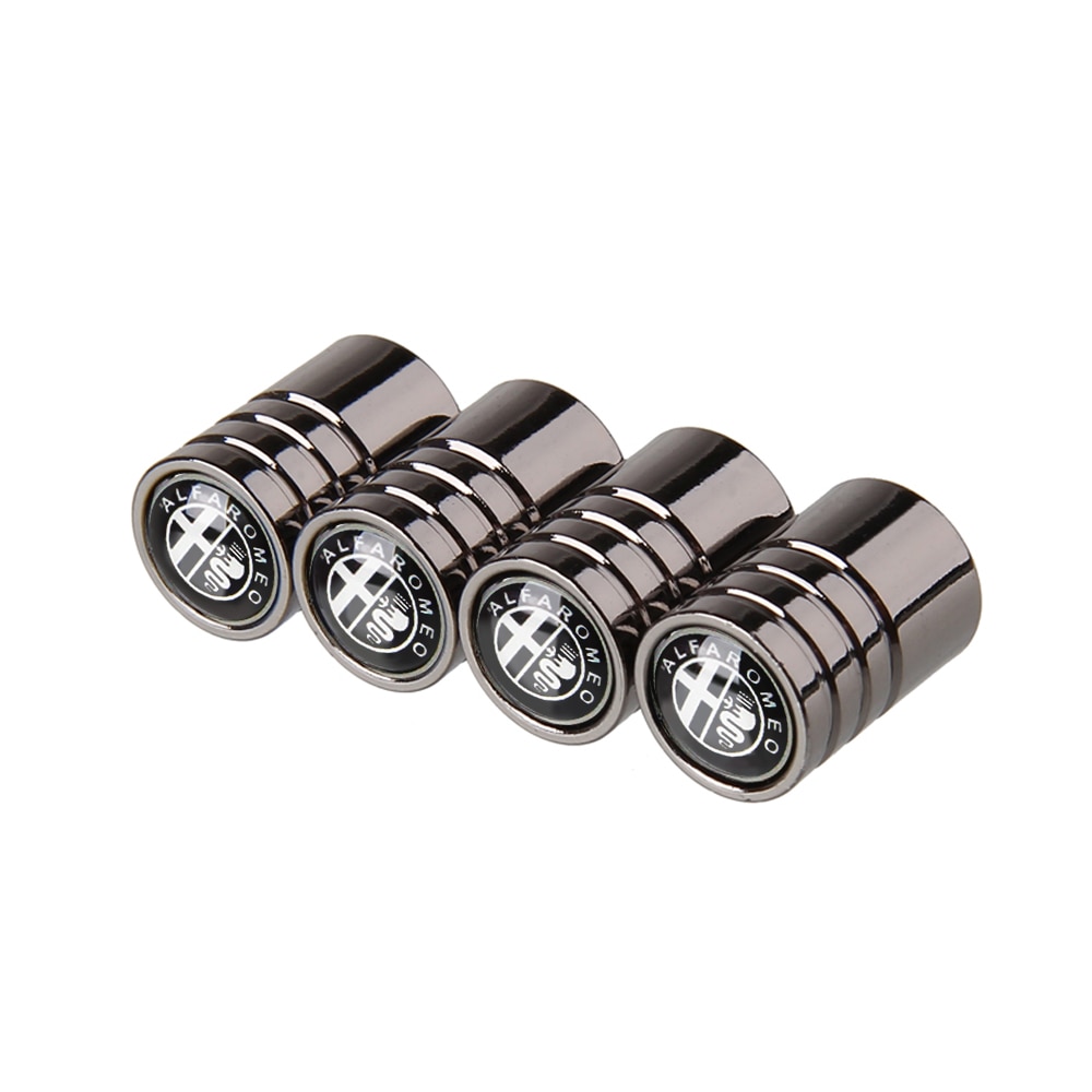 Car Accessories Car Wheel Tire Valve Stem Caps Valve Covers For Alfa Romeo 155 159 MITO Giulia GT Brera Spider Giulietta Stelvio