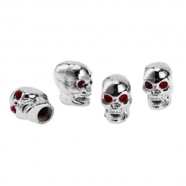 Automobiles 4pcs Skull Car Auto Bike Wheel Tyre Tire Valve Stem Air Caps Dust Covers Auto Accessories for Truck Bike Motorcycle