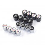 for Horse logo for Ford Mustang V8 GT GT500 GT350 Shelby Focus Escort Fusion Wheels Tire Valve Stem Caps Auto Car Accessories