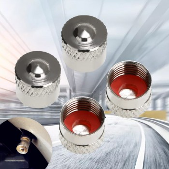 Mayitr 4pcs Copper Wheel Valve Dust Caps 9mm Druable Car F-cap Covers For BMW Car Accessories