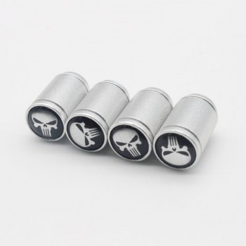 DSYCAR 4Pcs/Lot Universal Skull Head Car Moto Bike Wheel Tire Valve Cap car styling for Fiat Audi Ford Bmw VW Honda Mercedes DS