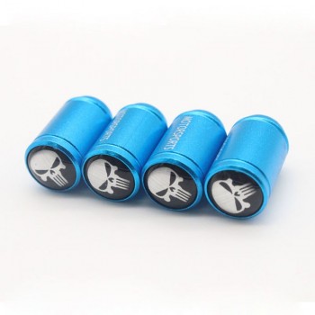 DSYCAR 4Pcs/Lot Universal Skull Head Car Moto Bike Wheel Tire Valve Cap car styling for Fiat Audi Ford Bmw VW Honda Mercedes DS