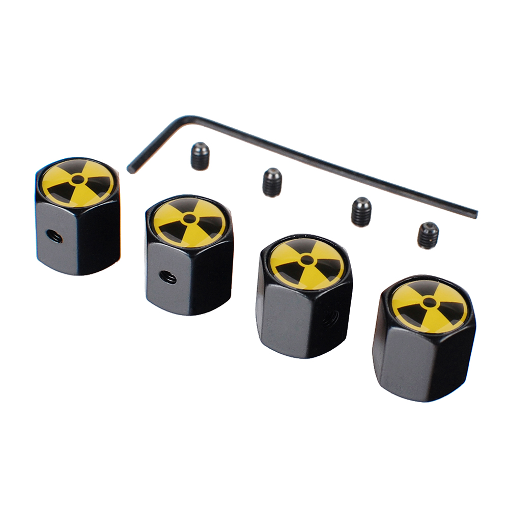 Boom Car Styling Accessories 4pcs Valve Caps Tires Stems Cover Dust Tapon Valvnule Motorcycle Automobile Anti Theft Caps