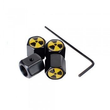 Boom Car Styling Accessories 4pcs Valve Caps Tires Stems Cover Dust Tapon Valvnule Motorcycle Automobile Anti Theft Caps