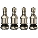 4pcs Bolt-in Alloy Silver Metal Wheel Tyre Valve Dust Caps Cars Motorcycles Bikes