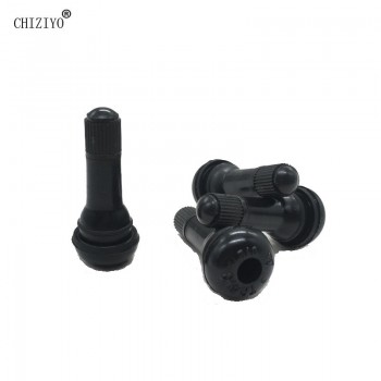 CHIZIYO 4pcs TR413 Tubeless Car Wheel Tire Valve Stems With Caps Tyre Rubber Valves