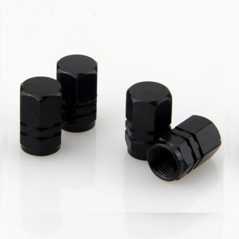 4pcs a lot Universal Aluminum Car Tyre Air Valve Caps Bicycle Tire Valve Cap Car Wheel Styling Round Red Black Blue Silver Gold