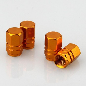 4pcs a lot Universal Aluminum Car Tyre Air Valve Caps Bicycle Tire Valve Cap Car Wheel Styling Round Red Black Blue Silver Gold