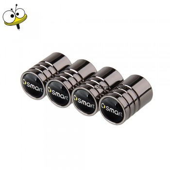 Car Accessories Auto Wheels Tire Valve Caps Sticker For Benz Smart Fortwo 451 453 Forfour Forspeed Forstars Forjeremy Escooter