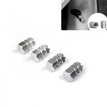 Aluminum Car Air Port Valve Stem Caps Dustproof Covers Airtight Stem Auto Air Caps For Kia VW Ford Audi BMW Benz Toyota Honda