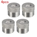 4pcs Universal Chrome Aluminium Car Air Wheel Tyre Cover Rim Tire Valve Dust Cap
