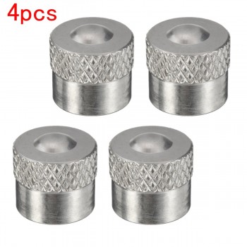 4pcs Universal Chrome Aluminium Car Air Wheel Tyre Cover Rim Tire Valve Dust Cap