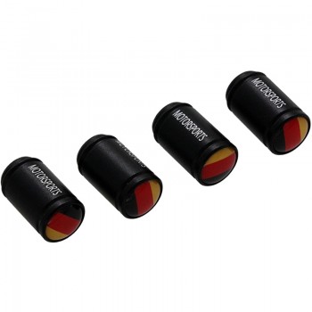 HAUSNN 4Pcs/Set Germany Flag Black Alloy Polish Car Wheel Tire Valve Caps Auto Tyre Air Stem Cap For VW Benz BMW Volkswagen