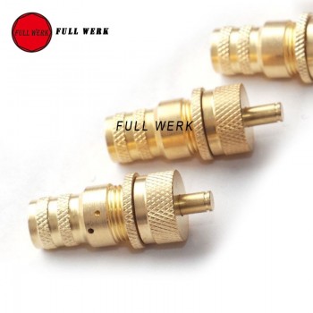 5pcs/Set 4WD Automatic Brass Off-Road Tire Tyre Deflators Bleed Valve Set 6-30 PSI Universal fit for SUV Accessory