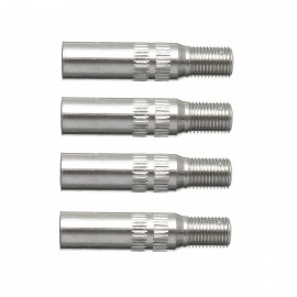 4pcs Metal Car Truck Caravan Tyre Wheel Valve Extensions Extender Caps Stem Chrome