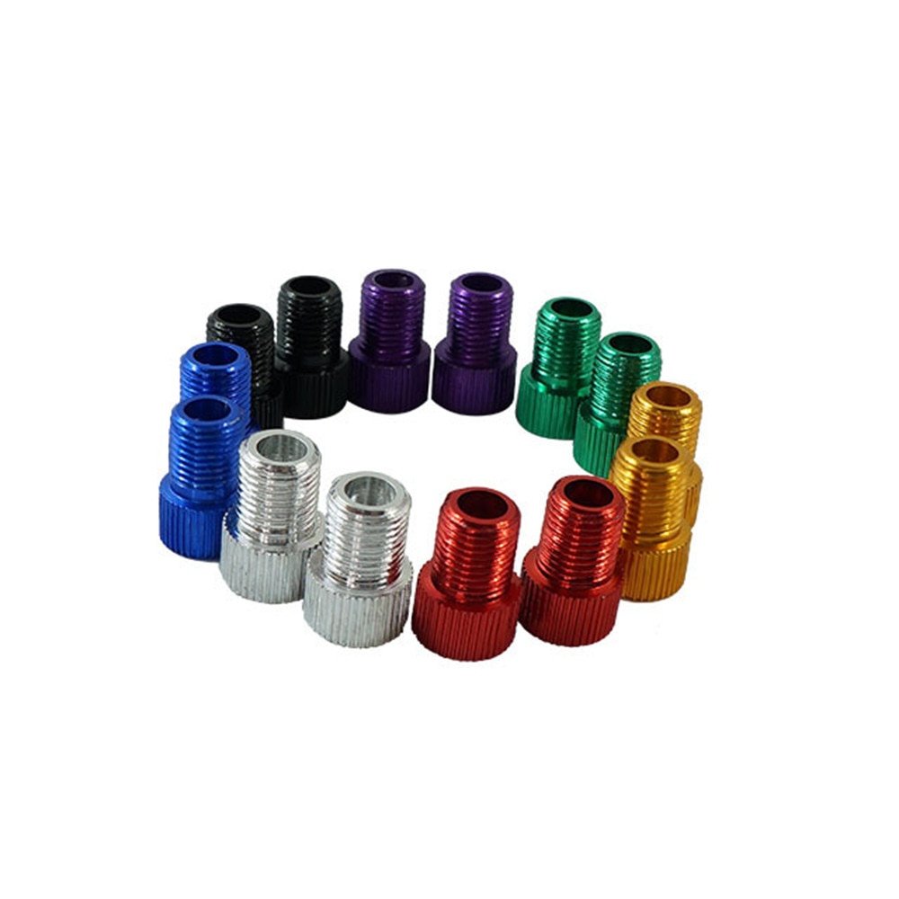 Schrader Valve Bicycle Tire Tyre Air Pump Inflator Multi-use Connector Head  normal track pump head from a single (random color)
