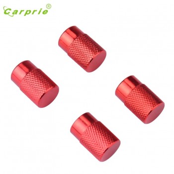 Dropship Hot Selling  4X Car Truck Bike Tire Wheel Rims Stem Air Valve Caps Tyre Cover Aluminum Red Gift Jul 13