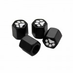 HAUSNN 4Pcs/Pack Cute Lovely Dog Paw Logo Car Badge Tyre Dust Cap Wheel Tire Valve Caps For Suzuki Mazda Toyota Lexus Ford VW
